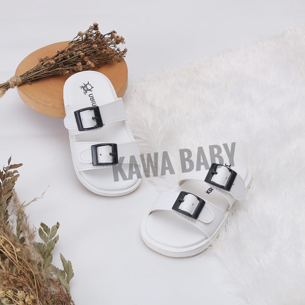 Sandal bayi perempuan premium ban 2 gesper ring