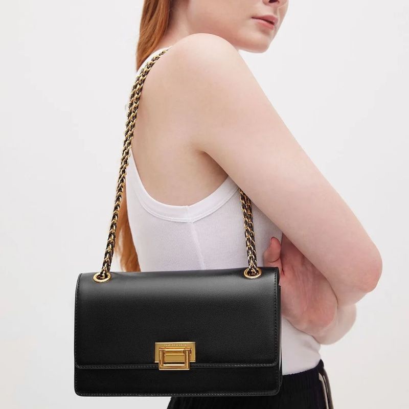 CK Chain Handle Shoulder Bag