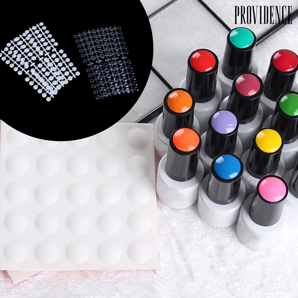 Providence 1 Set Nail Color Cards Exquisite Nail Decor Plastic Women Nail Swatches Sticks Display Tips for Nail Polish Bottle Cap