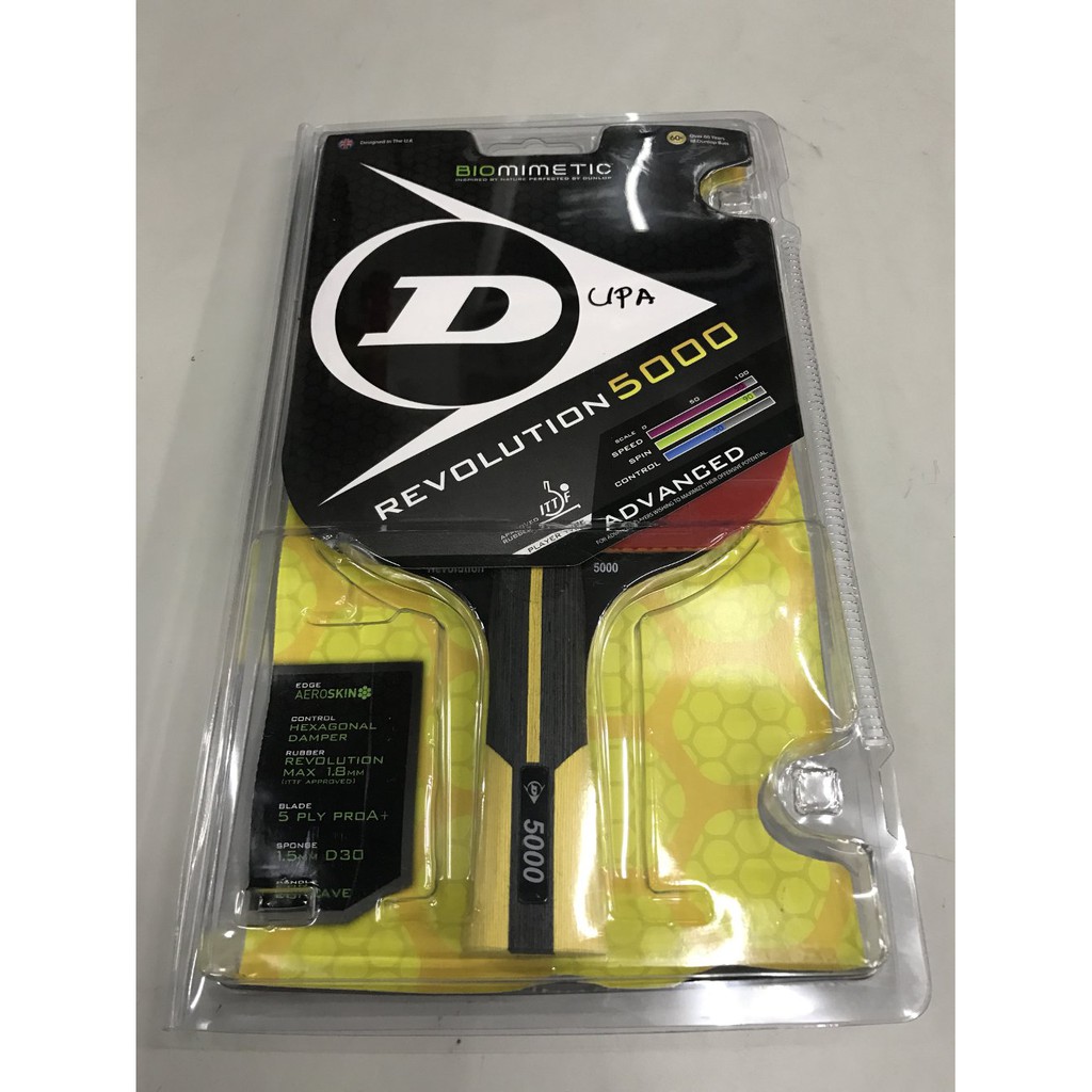 Bet tenis meja blade meja pingpong Dunlop Revolution 5000