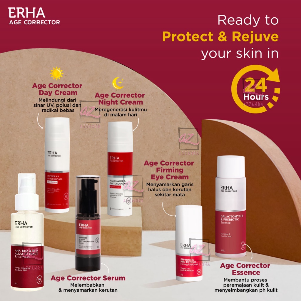 ERHA Age Corrector Series | Night Cream | Serum | Day Cream | Essence | Facial Wash