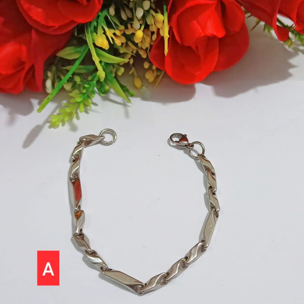 Gelang padi Dewasa Titanium staenless stell