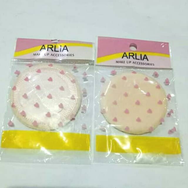 Spon bedak erlia/arlia powder puff spon bedak tabur cepuk bedak