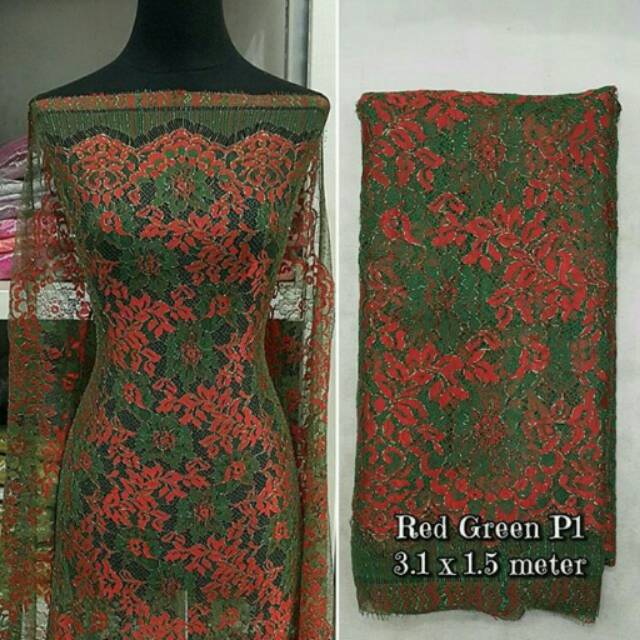 Kain brokat semi prancis