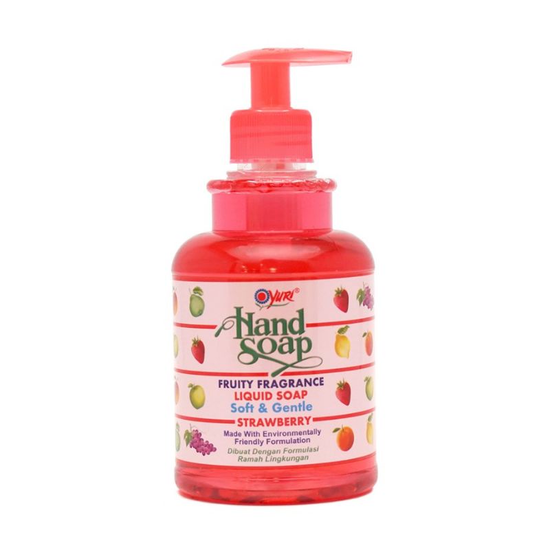 Yuri Handsoap 410ml Pump - Yuri Sabun Cuci Tangan Aroma Buah Pump 410ml