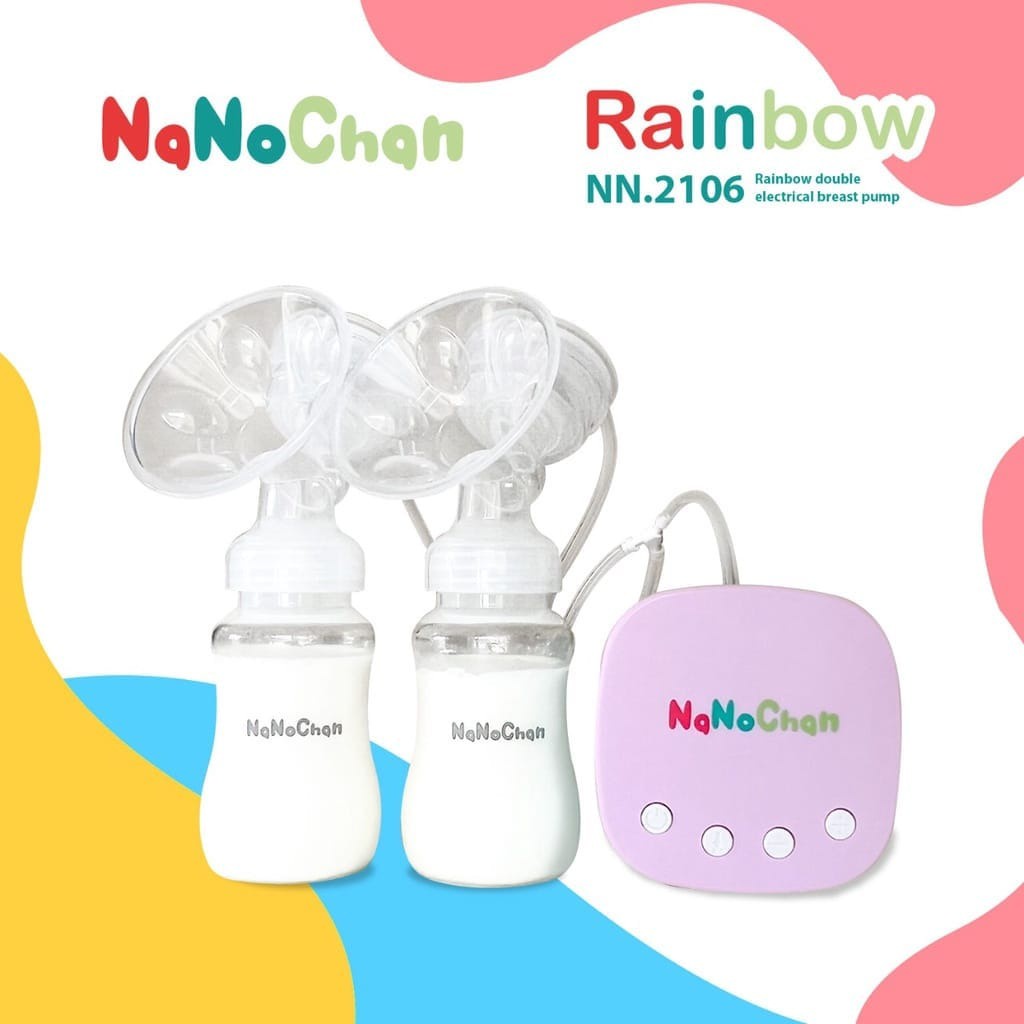 Little Giant Nano Chan Rainbow Double Electrical Breastpump/Pompa asi