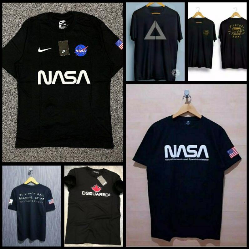 HOLLXMALL | KAOS BAJU FASHION BRANDED DISTRO PRIA WANITA NASA TACTICAL FILOSOFI KOPI DSQUARED2