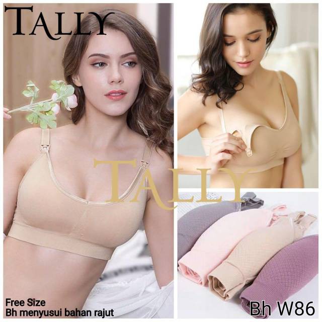 Bra Menyusui Maternity Bahan Rajut Seamless Lembut Tally W86