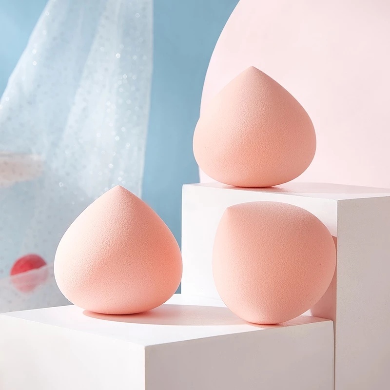 [1Pc Soft Peach-Shaped Makeup Sponge Blender] [Latex-Free Foundation Blending Sponge] [Cosmetic Puff For Applying Powder,Cream,Liquid]