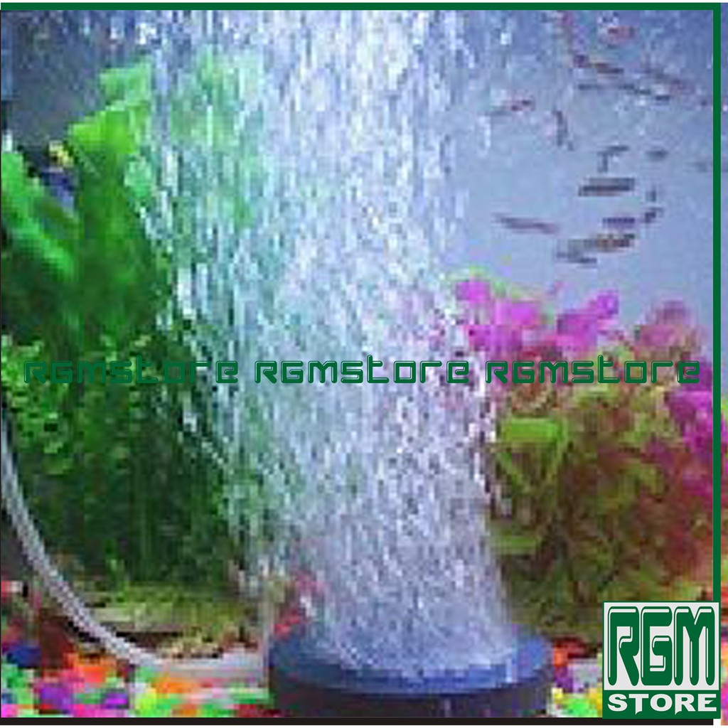 airstone batu aerator gelembung udara bulat pipih yamano asc 40 4cm aquarium aquascape