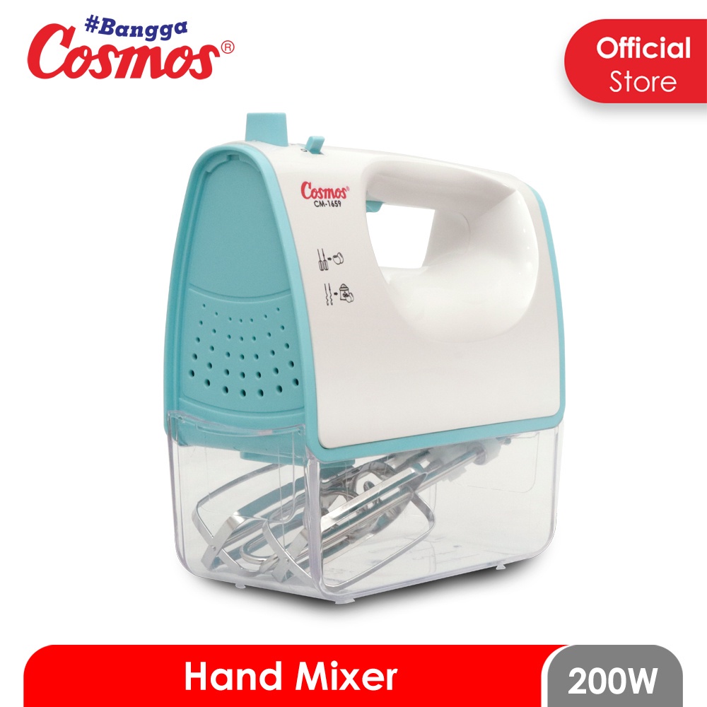 HAND MIXER COSMOS CM 1659/CM1659 COSMIC 5 KECEPATAN DENGAN CONTAINER ORIGINAL COSMOS