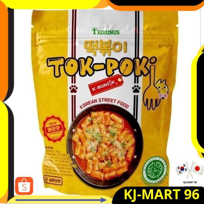 KOREAN FOOD/MAKANAN KOREA HALAL TOPOKKI/TTEOBOKKI/TOPOKI/TEOPOKKI K-BUNSIK 140 GR RICE CAKE INSTANT