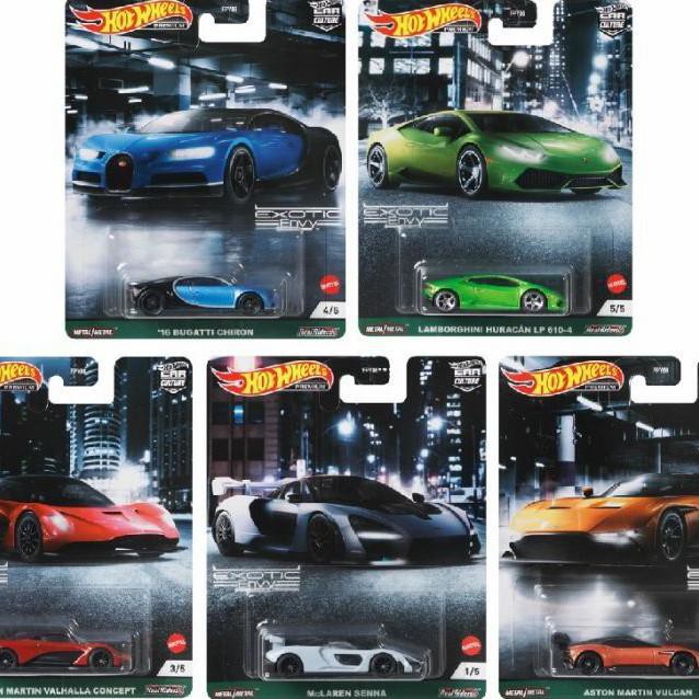 Murah Hot Wheels Set Exotic Envy Bugatti Chiron Lamborghini Huracan Mclaren Gilaa