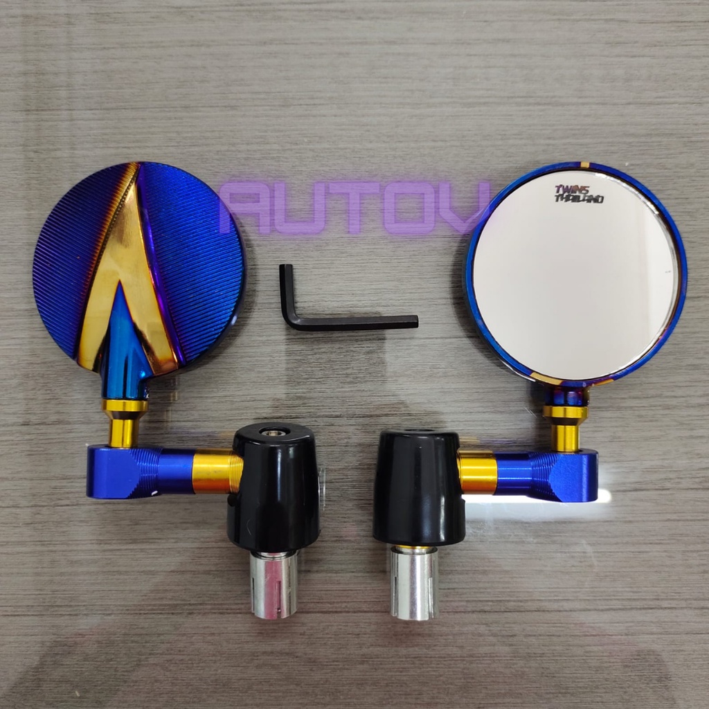 spion jalu bulat spion bar end aerox 155 connected beat karbu vario nmax adv satria twotone full cnc