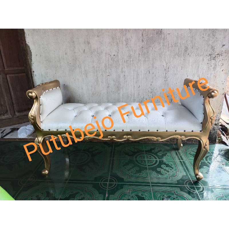 Kursi pelaminan/stol minimalis kain motif/sofa pelaminan