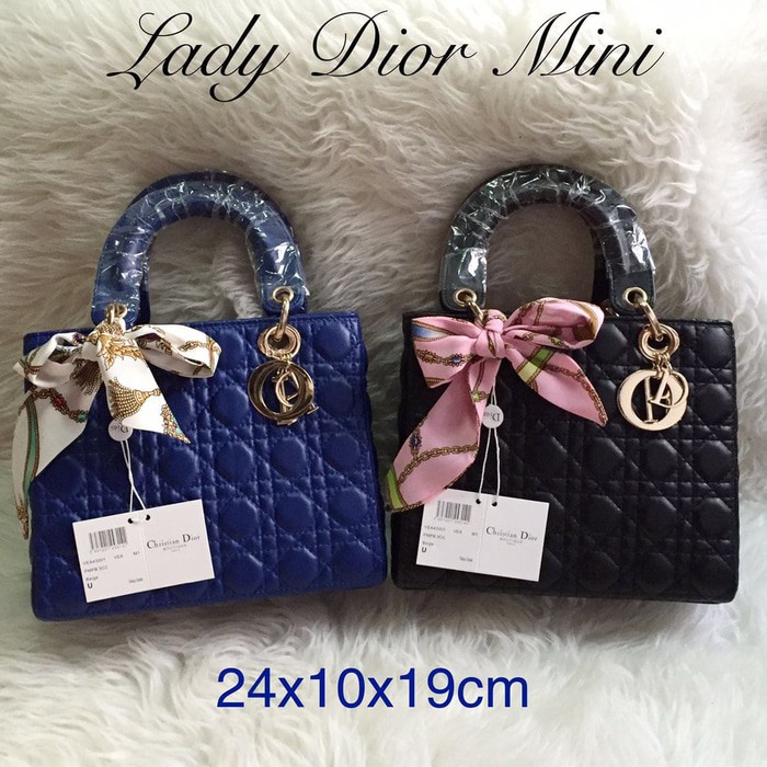 BARANG MURAH TAS LADY DIOR DOVE 24CM FREE SYAL IMPORT BATAM MURAH KEKINIAN