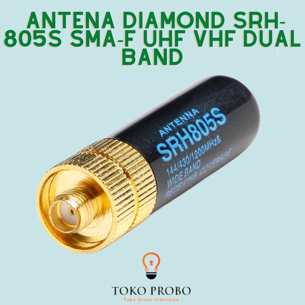 Antena Handy Talky  Diamond SRH-805S SMA-F UHF VHF Dual Band