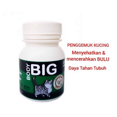 BODY BIG CAT / PENGGEMUK KUCING / VITAMIN KUCING / CAT FATER POWDER / BTM / BIG BODY