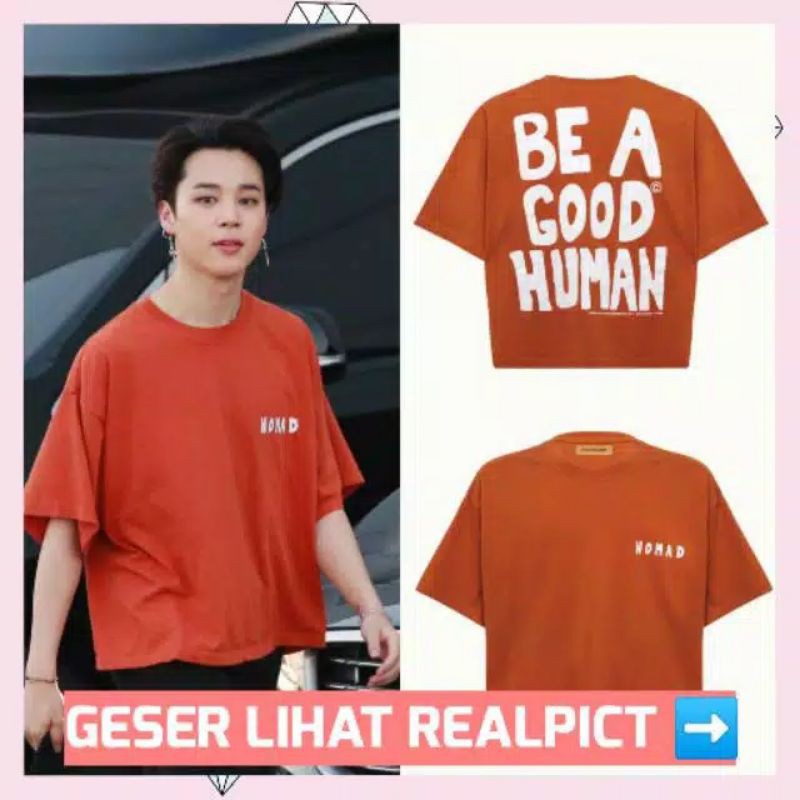Kaos Jimin Bts / Nomad / Baju Kaos Jimin / Cotton Combed 30's