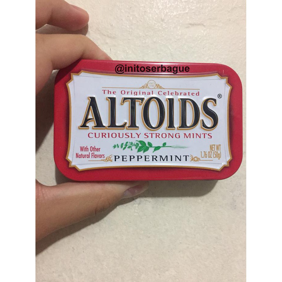 

[BISA BAYAR DITEMPAT] KOTAK PERMEN ALTOIDS MERAH PERMEN LEGENDARIS PEPPER MINT