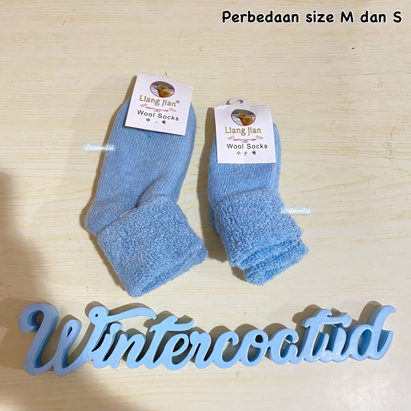 READY INDONESIA Kaos kaki musim dingin bulu wool domba anak bayi baby kids children winter socks