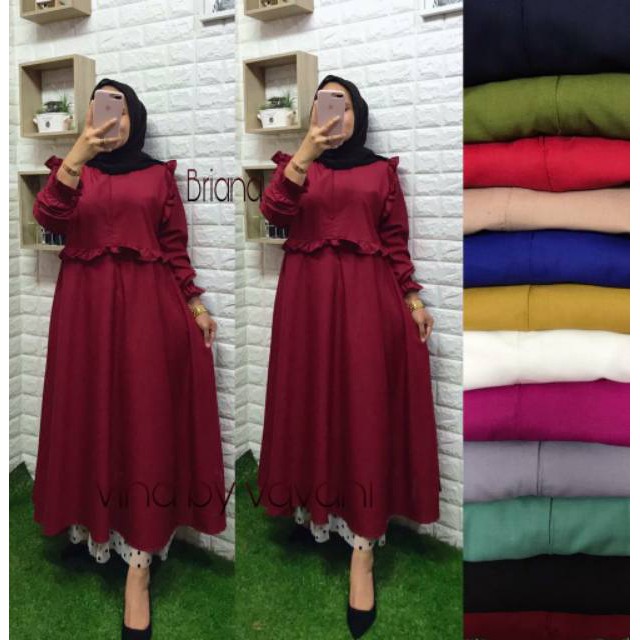 PAKAIAN WANITA TUNIK STYLE KEKINIAN BARU / TUNIK BRIANA BUSUI VINA BY VAVANI ORIGINAL