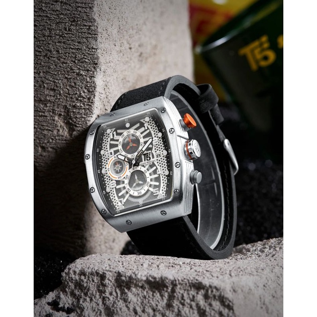 T5 H3720 original jam tangan pria T5 3720 analog crono aktif