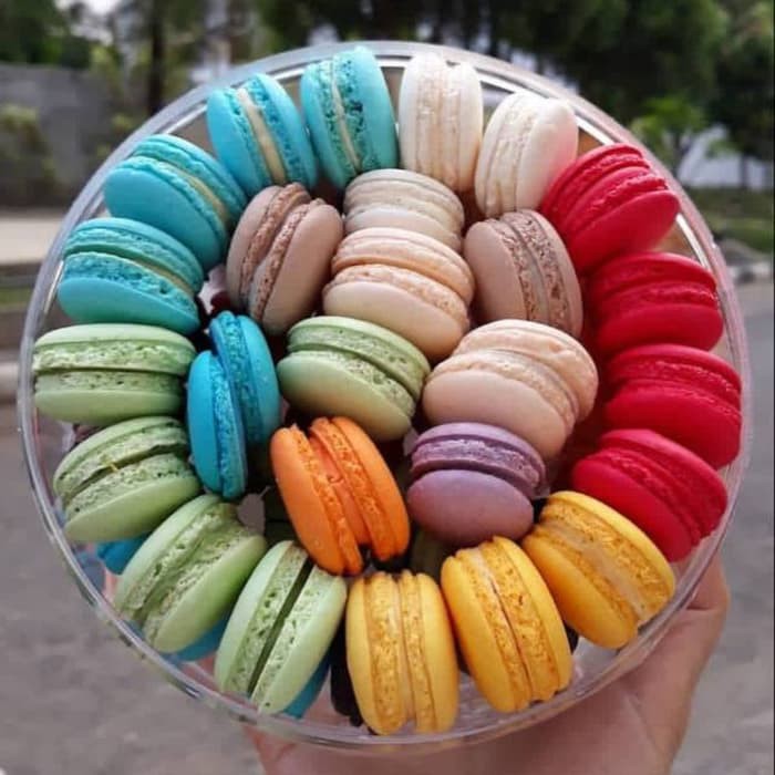 

Baby Mini Macaroon Macaron Toples isi 50 Cookies Kue Kering