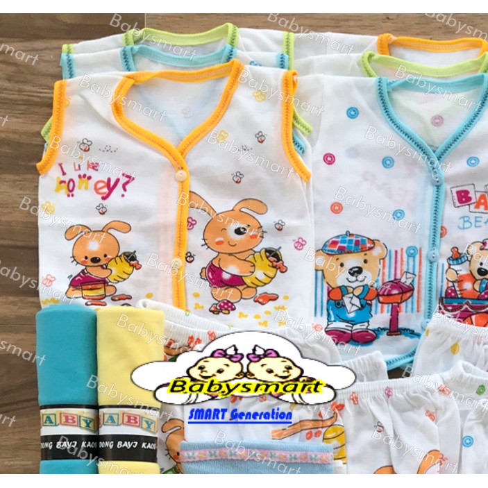 Babysmart - Paket Hemat Perlengkapan Baju Bayi Baru Lahir (New Born) Ekonomis dan Hemat