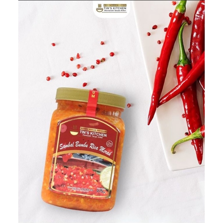 

Bumbu Instan Sambal Rica - rica Merah Tin's Kitchen Bumbu Masak Hemat Waktu 365gr