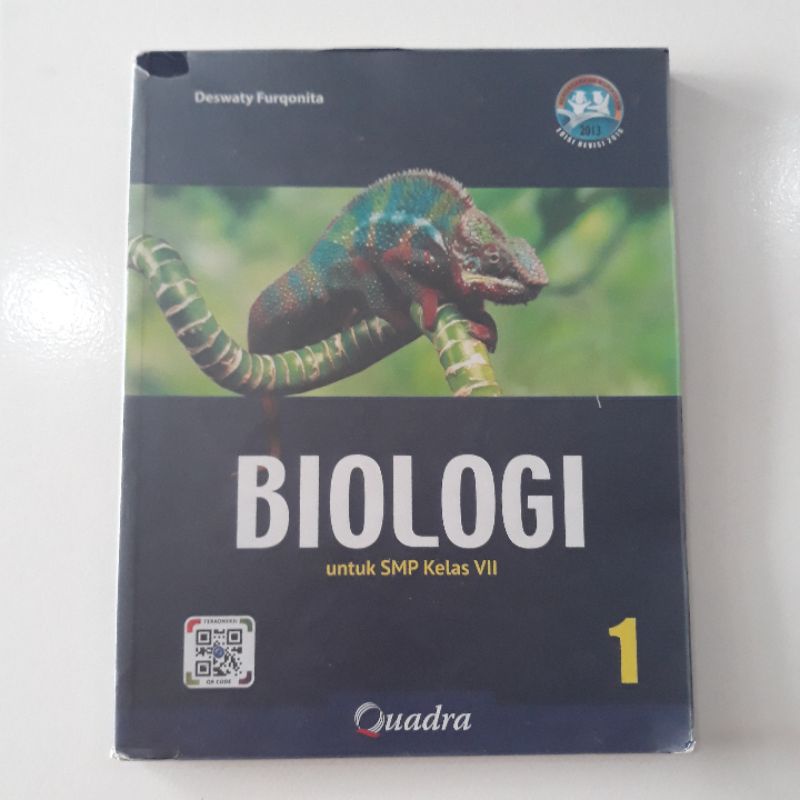 Buku BIOLOGI 1 SMP kelas 7 Quadra Bekas