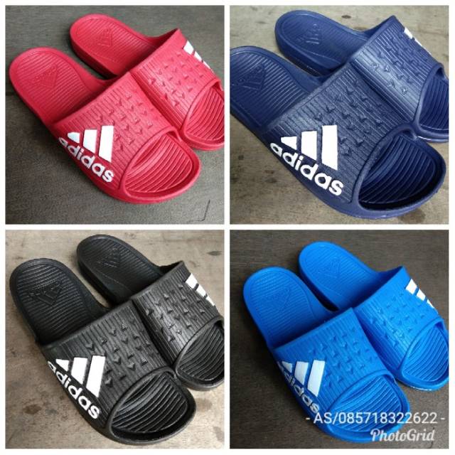 Sandal Selop Pria Karet Dewasa Adidas Premium Ringan Enteng