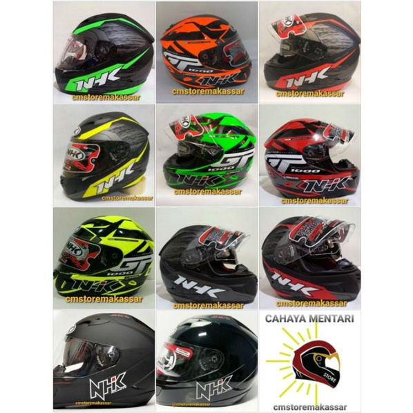 Helm NHK GP1000 Motif Star Plasma Full Face