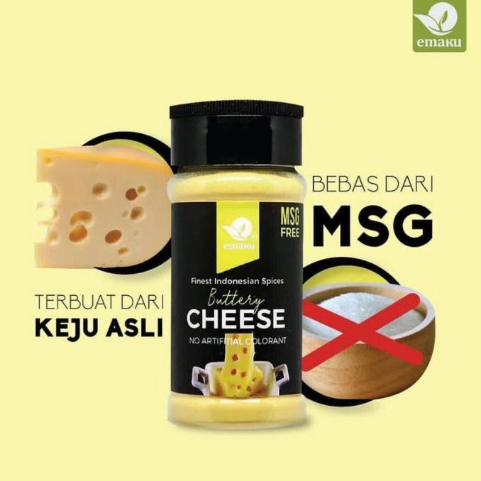 

=====] EMAKU BUMBU TABUR RASA KEJU MSG FREE 60 gram