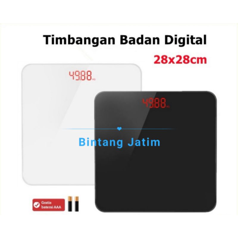 0Timbangan Badan Digital 180KG Dewasa Kaca Digital Dengan LED Display