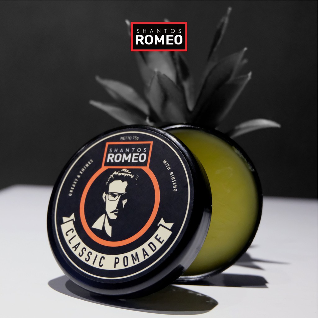 Shantos Romeo Classic Pomade Pomade Oilbased Pomade Pria Minyak Rambut