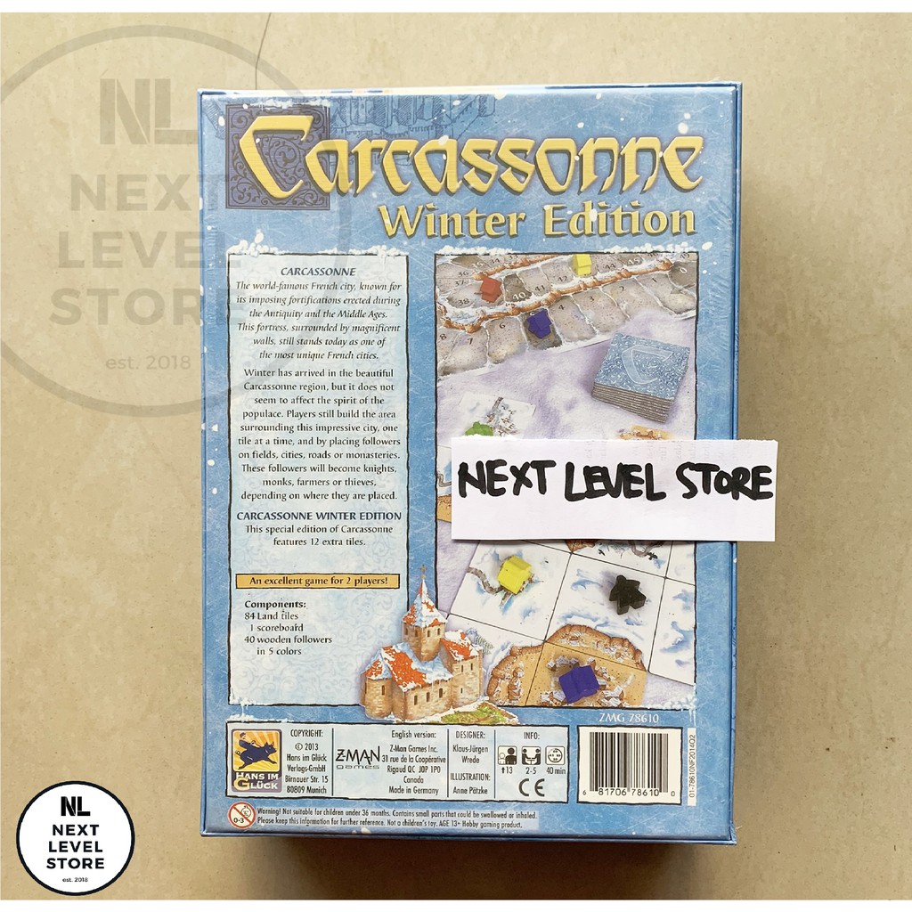 Carcassonne Winter Edition Board Games Card Game Carcasonne NEW