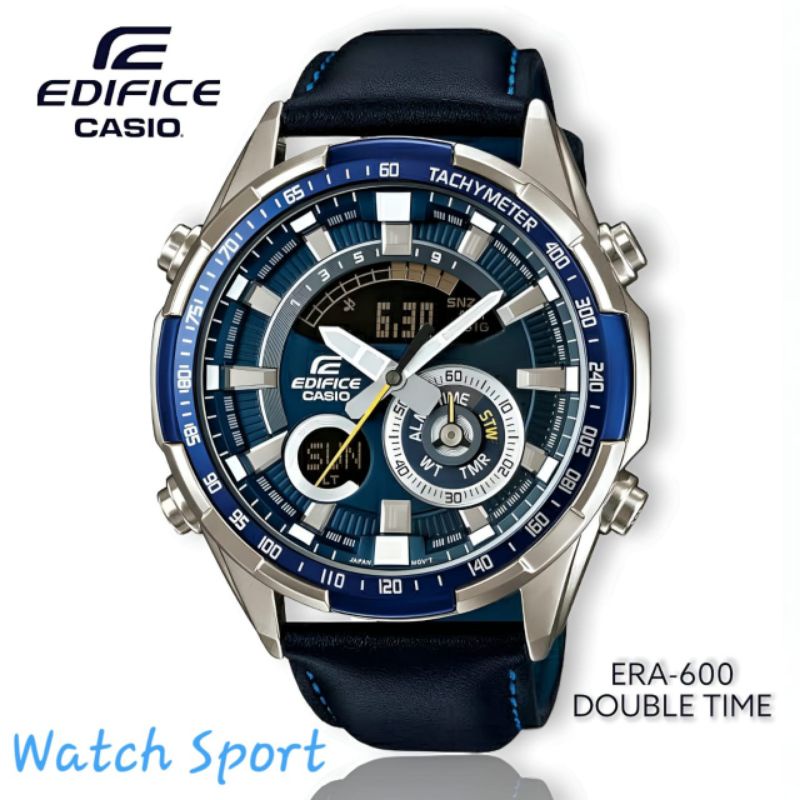 Jam Tangan Pria Merk Casio Edifice Type ERA-600 Original Bm Leathers
