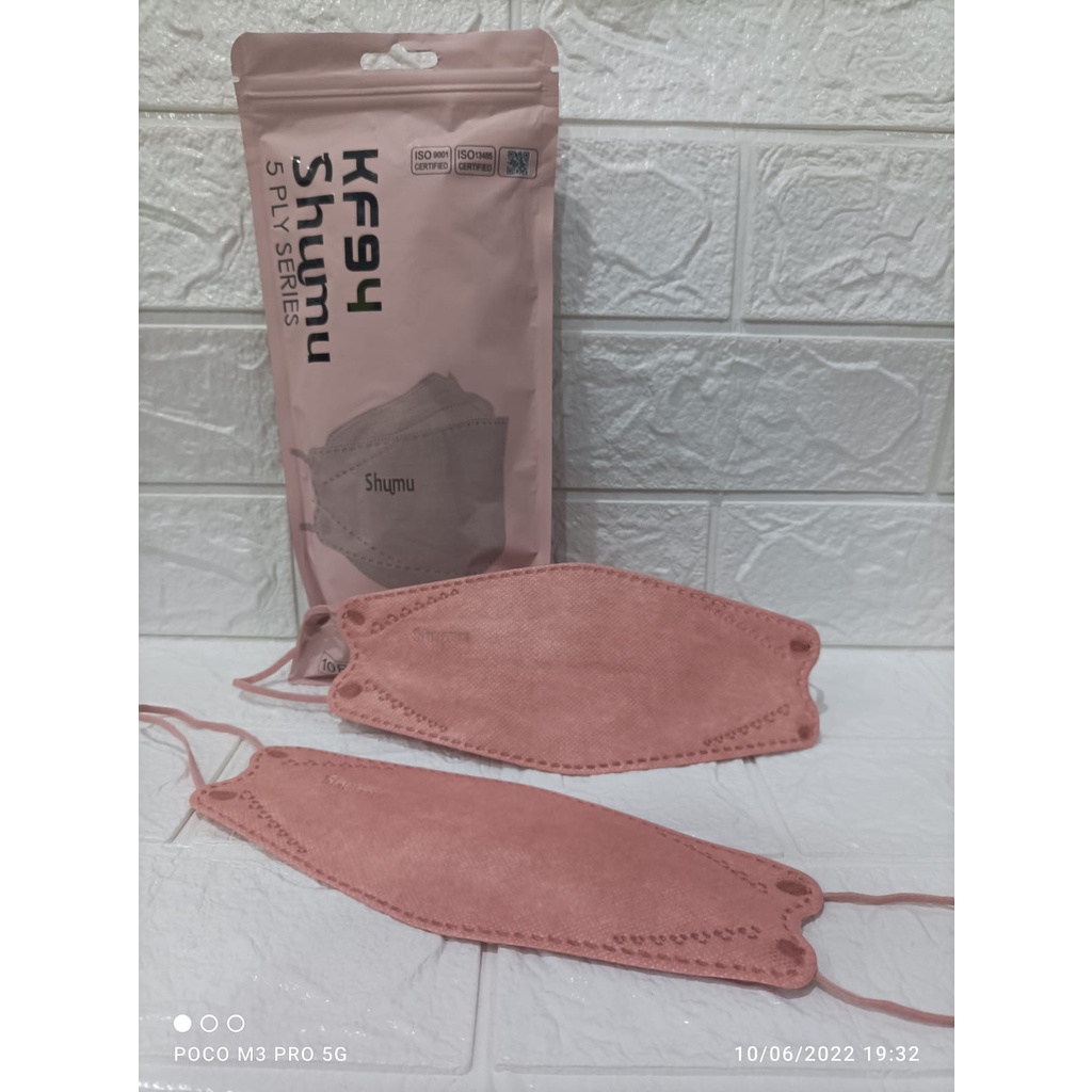 MASKER KF94 MOUSON ISI 10PC Masker KF 94 4ply Masker 4D EVO isi 10pcs-KF94 SHUMU ROSE