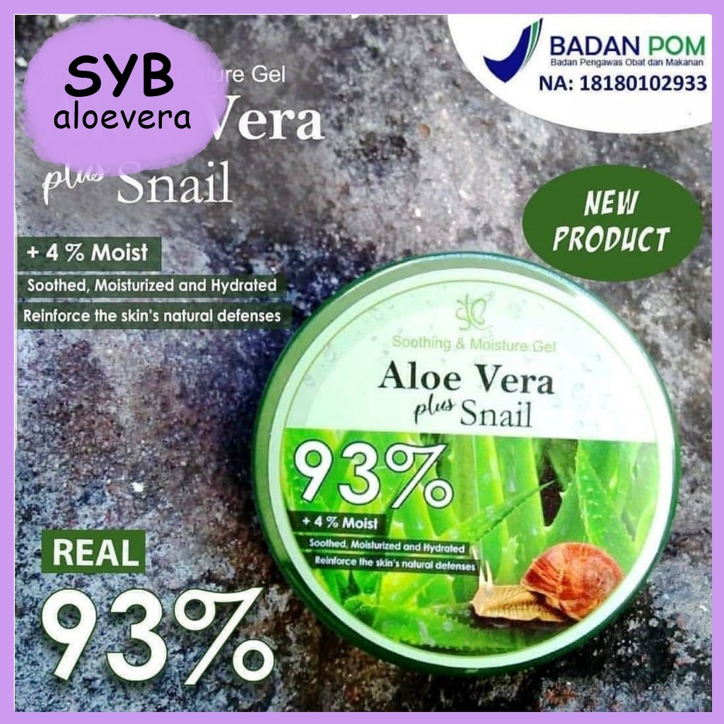 SYB ALOE VERA SOOTHING GEL 92% / SYB ALOE VERA 93% + SNAIL / PEELING GEL ALOE VERA, CHARCOAL, SNAIL