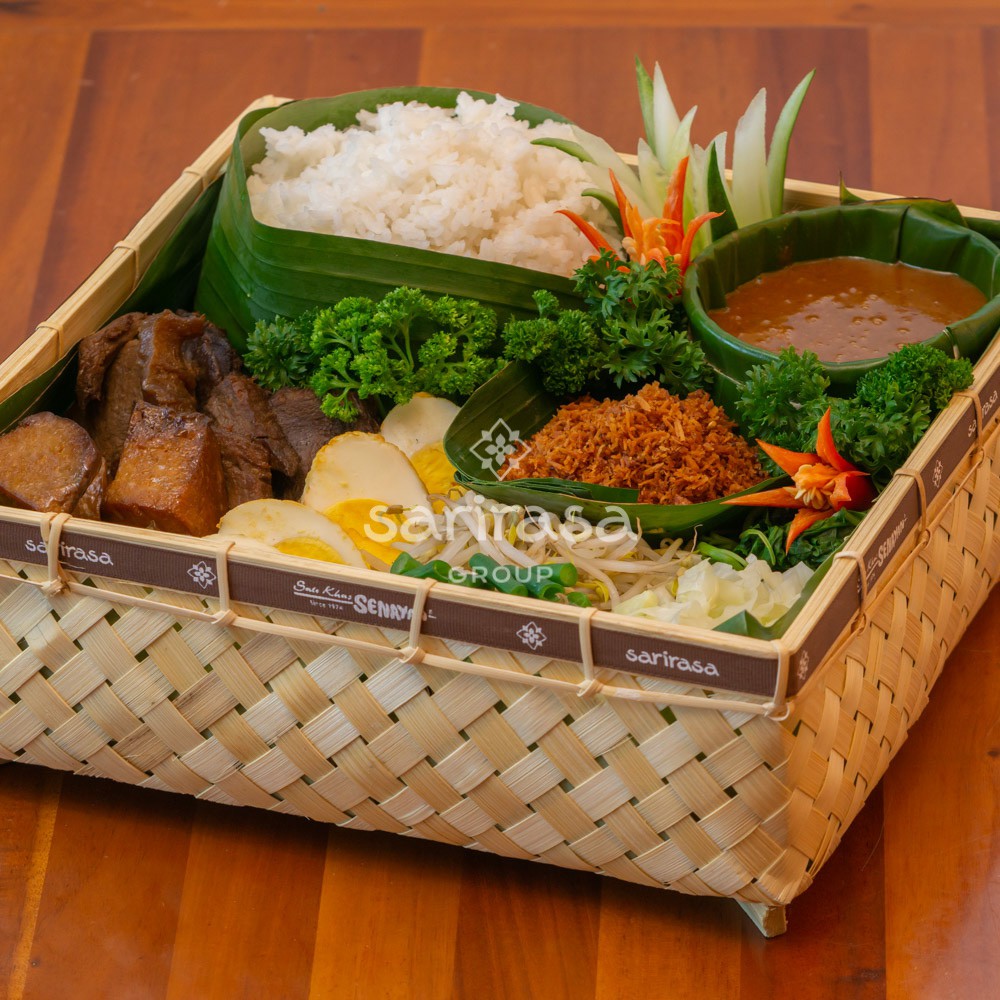 

Sarirasa - Foodiesia Nasi Pecel Komplit Besek