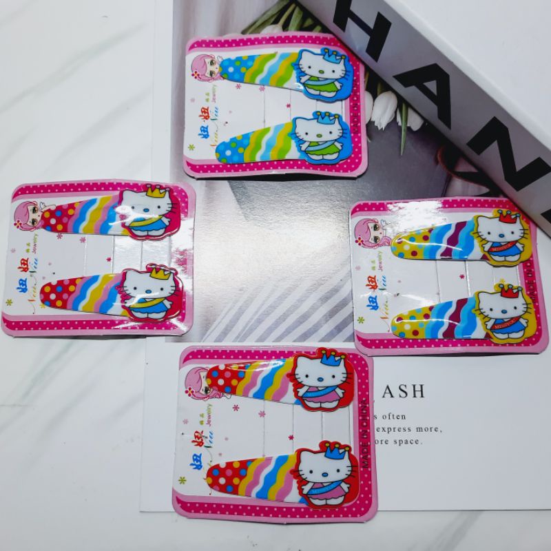 isi 2 Pcs Jepit Rambut Anak Tiktop Karakter Korea Import Best Seller