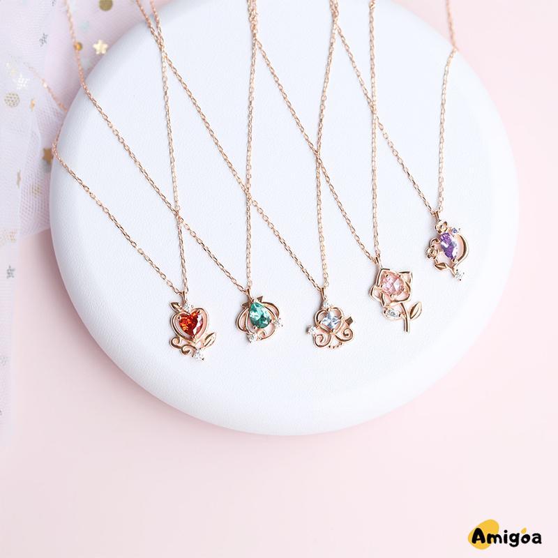 Disney Princess Kalung Wanita Desain Niche Temperamen Perhiasan Sederhana - AG2