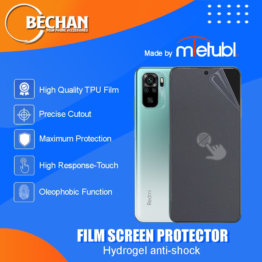 Anti Gores Xiaomi Redmi Note 10 Hydrogel Screen Protector Matte Anti Glare Full Layar