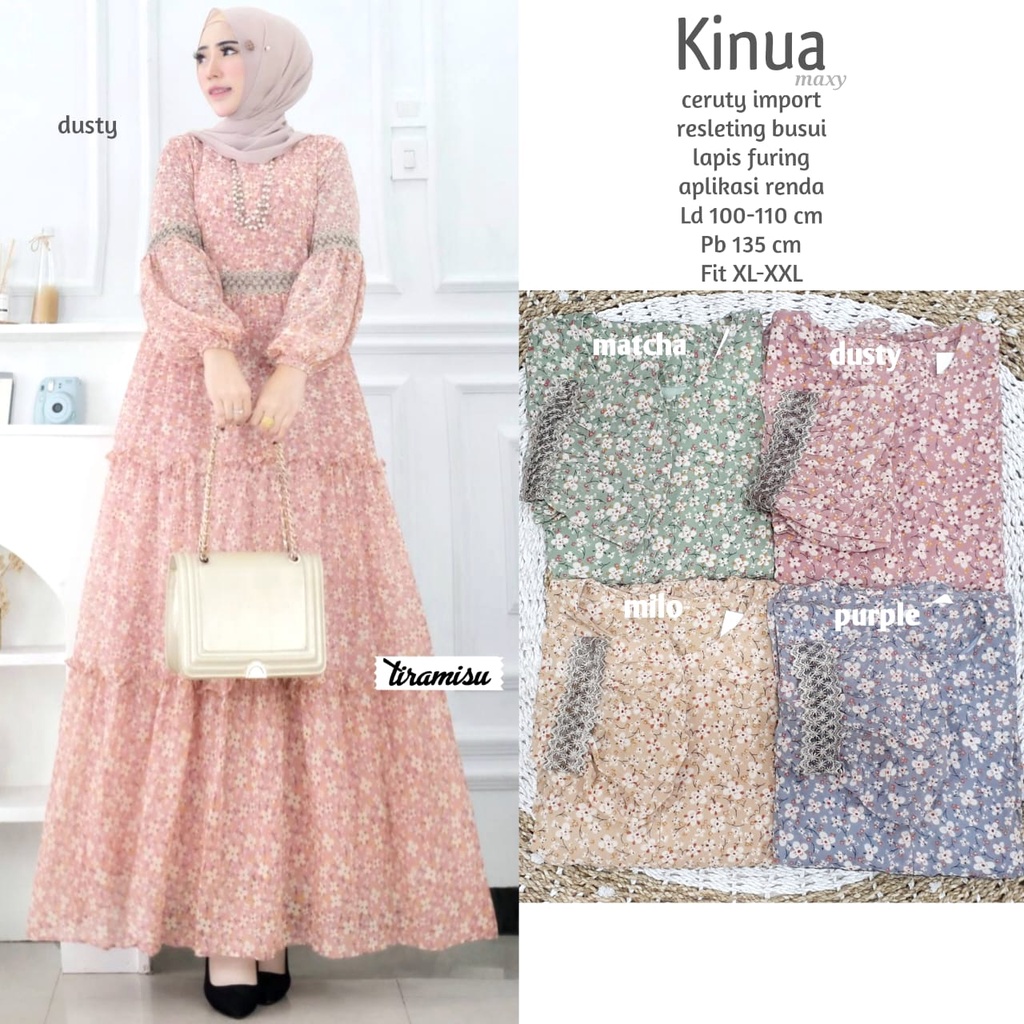 KINUA MAXI DRESS ORIGINAL TIRAMISU