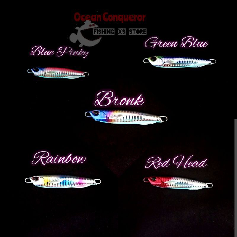 Metal Jig Copy Duo Drag Cast Slim 60gr CNC Glow In the dark tosca