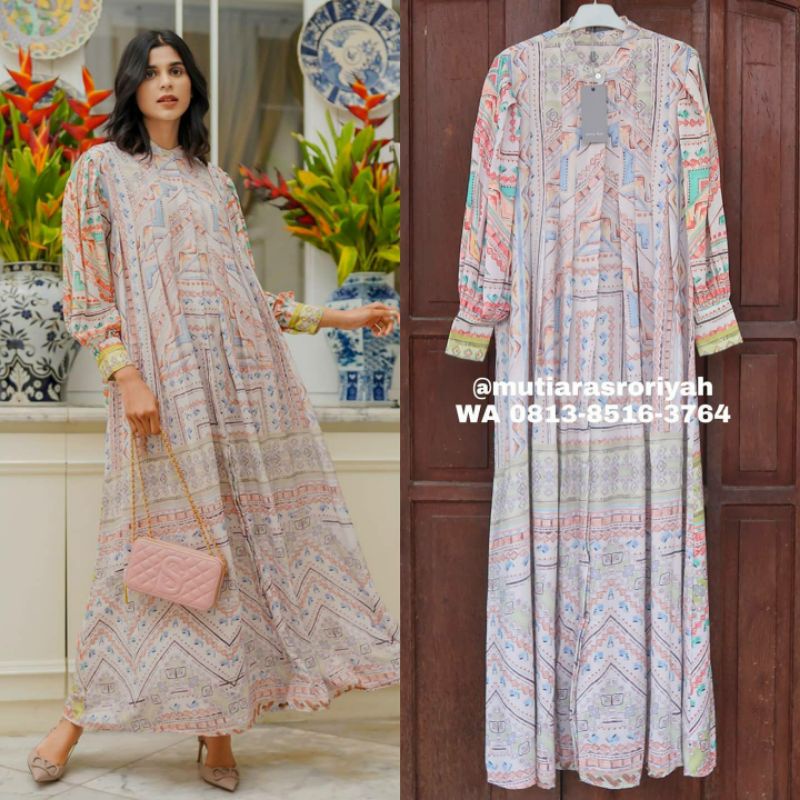 READY STOCK Gala Dress XL Benang Jarum Raya Buttonscarves Best Seller Rare Item