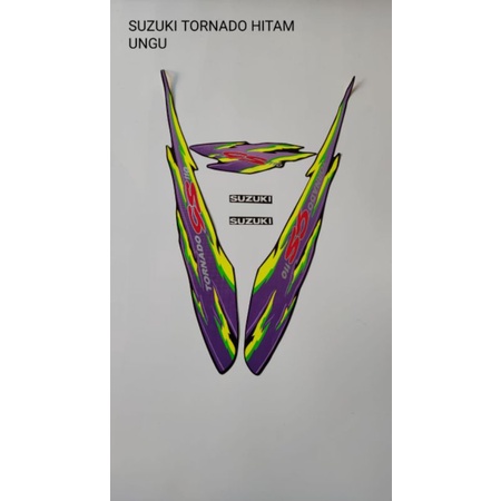 STRIPING SUZUKI TORNADO HITAM UNGU