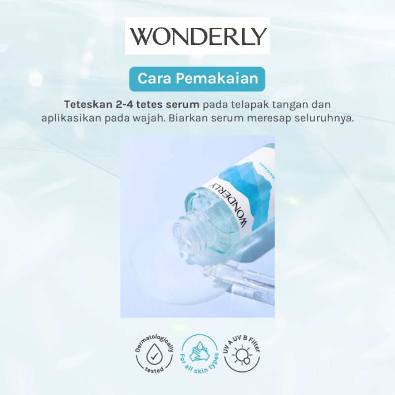 Wonderly Advanced Brightening Face Serum 15 ml Perawatan Kecantikan Wajah Samarkan bintik hitam Muka