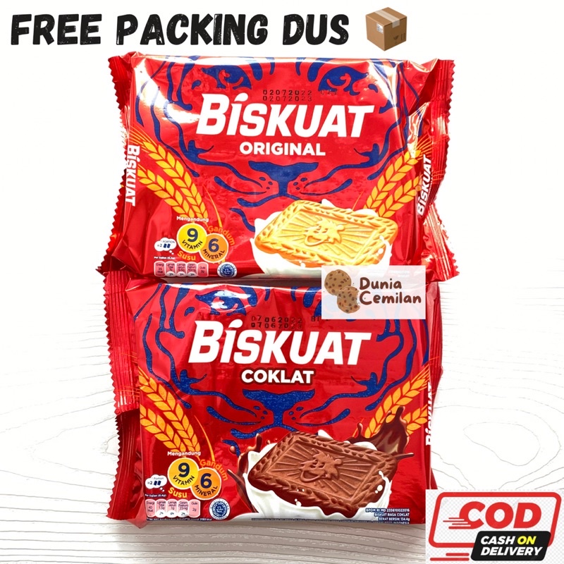 [TERMURAH!] Biskuit Biskuat 134.4gr Satuan - Biskuit Original Chocolate Enak Murah